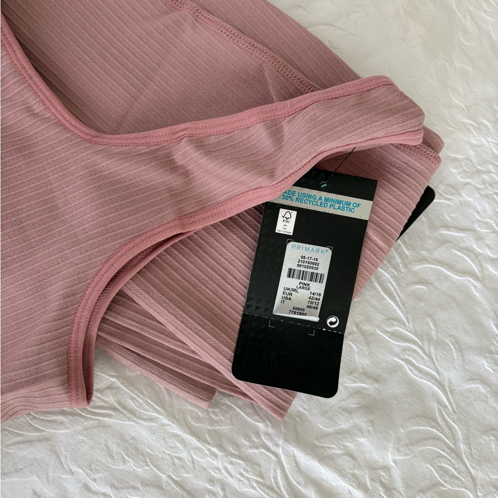 POL Dusty Pink Ribbed Jumpsuit - Picture 3 of 4